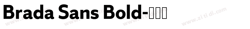 Brada Sans Bold字体转换